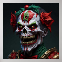 AI Gegenereerde Zombie Kunst Poster