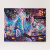 AI gemaakt, Winter Fairy Forest Legpuzzel (Horizontaal)