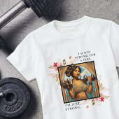 AI GEN Vrouw Gewichtheffer Inspirerend T-shirt