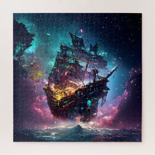 AI Generate Pirate Ship Legpuzzel (Verticaal)