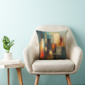 Ai generated abstract and resilient city kussen (Stoel)