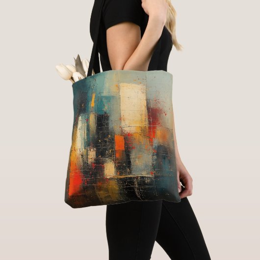 Ai generated abstract and resilient city tote bag (Dichtbij)