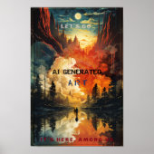 'AI Generated Art' Poster (Voorkant)