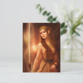 AI Generated Elven Goddess Briefkaart (Staand voorkant)