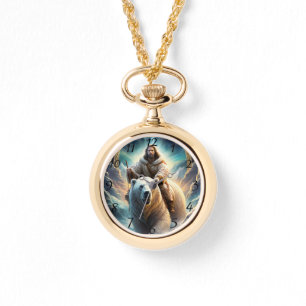 (AI Generated) Jesus op een polair beer Horloge