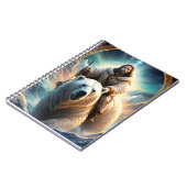 (AI Generated) Jesus op een polair beer Notitieboek (Linkerzijde)