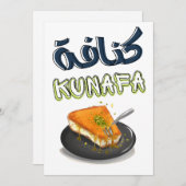 AI Generated Knafeh Kunafa Kunafeh - ك ن ف ة Kaart (Voorkant / Achterkant)