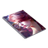  AI Generated Lady Spiral Photo Notitieboek (Rechterzijde)