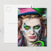 AI Generated Mad Hatter Fantasy Briefkaart (Voorkant / Achterkant)