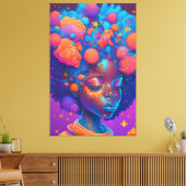 AI Generated Meisje Canvas Afdruk (Insitu (Woonkamer))