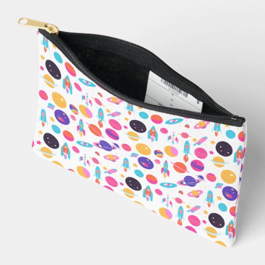 AI Generated Space Pattern Make-up Etui (Open)