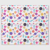 AI Generated Space Pattern Wrapping Paper Cadeaupapier (Vlak)
