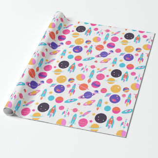 AI Generated Space Pattern Wrapping Paper Cadeaupapier