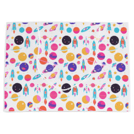 AI Generated Space Patterned Gift Bag Groot Cadeauzakje