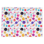 AI Generated Space Patterned Gift Bag Groot Cadeauzakje (Achterkant)