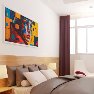 Ai Generated Woman as Modern Art Poster