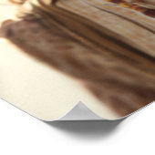 AI genereerde een mooi Boheems vrouwenportret Poster (Hoek)