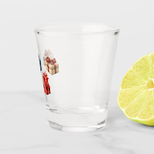 AI genereerde kerstcadeaus Shot Glas (Rechts)