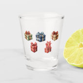 AI genereerde kerstcadeaus Shot Glas (Voorkant)