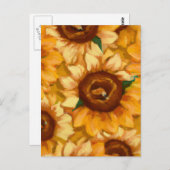 AI genereerde zonnebloemen Briefkaart (Voorkant / Achterkant)