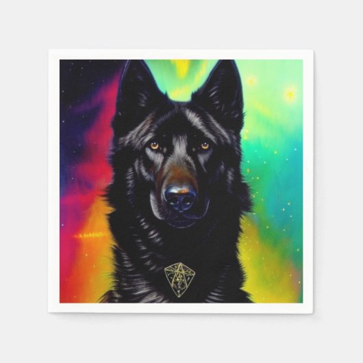 Ai German Shepherd Servet (Voorkant)