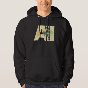 AI Geweldige Slimme Indiase Gedachte Kunstmatige I Hoodie