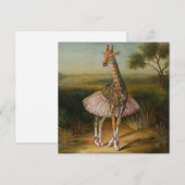 AI-giraffe Feestdagenkaart (Voorkant / Achterkant)