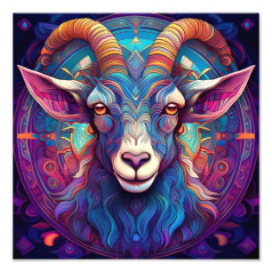 AI Goat Foto Afdruk