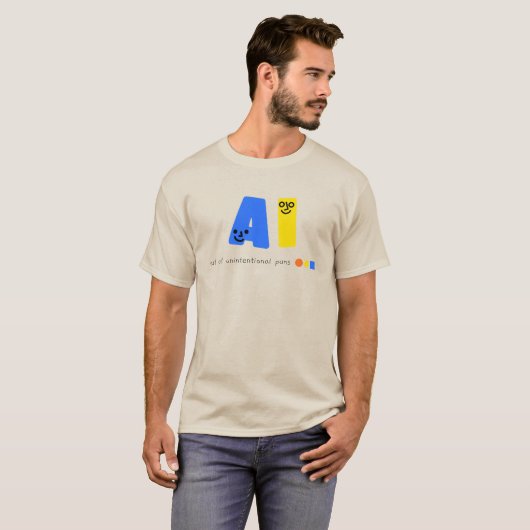 AI-grap | AI-Humor | Grappige AI T-shirt (Voorkant volledig)