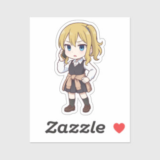 Ai Hayasaka Chibi Geheime Dienstmeid Stijl Sticker