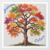 AI Herfstkleuren Window Cling Decal (Vel)