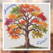 AI Herfstkleuren Window Cling Decal (Vel 2)
