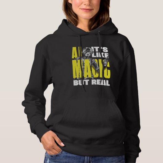 Ai het is als magie maar echte informatica 2 hoodie (Voorkant)