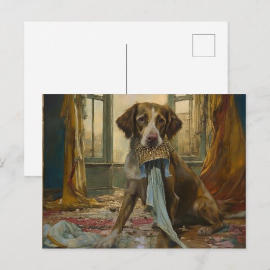 AI-hond vernietigd Briefkaart (Voorkant / Achterkant)