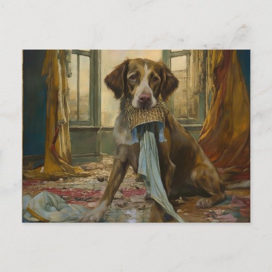 AI-hond vernietigd Briefkaart (Voorkant)