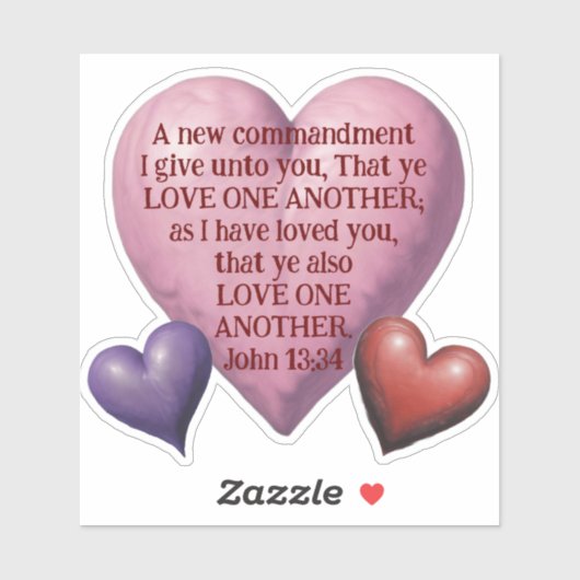 AI houdt van elkaar Vinyl Sticker Decal (Vel)