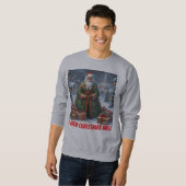 AI I Draag Christmas Well Mannen Sweatshirt (Voorkant volledig)
