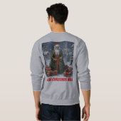 AI I Draag Christmas Well Mannen Sweatshirt (Achterkant volledig)