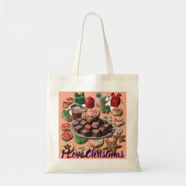 AI I Love Christmas Cookies, Droebel, Geschenken C Tote Bag