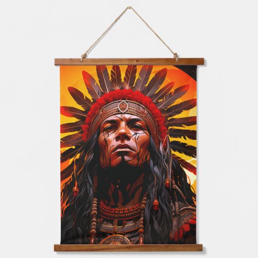 Ai Indiase kunstwerken Hangend Wandkleed (Voorkant)