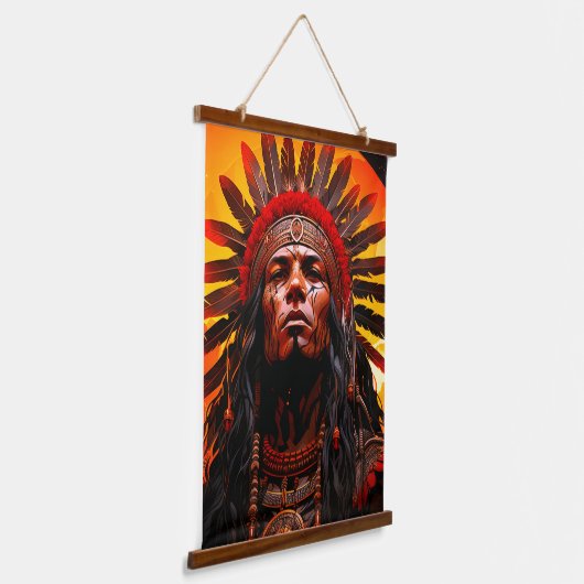 Ai Indiase kunstwerken Hangend Wandkleed (Gebogen)