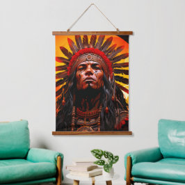 Ai Indiase kunstwerken Hangend Wandkleed