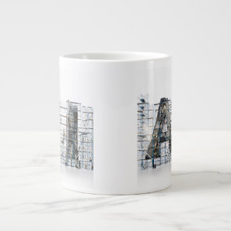 AI Industrial Letterform Architecture Art  Grote Koffiekop