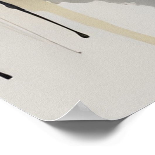 AI Inkttekening landschap Poster (Hoek)