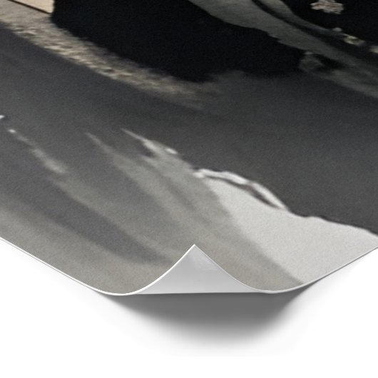 AI Inkttekening landschap Poster (Hoek)