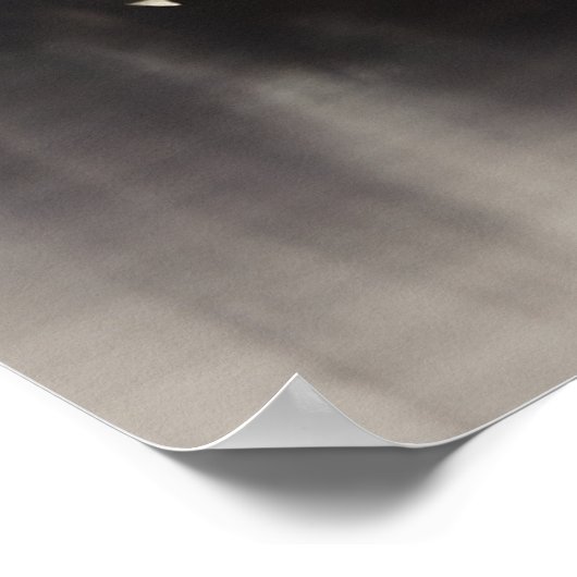 AI Inkttekening landschap Poster (Hoek)