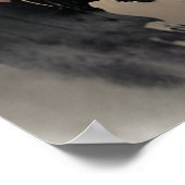 AI Inkttekening landschap Poster (Hoek)