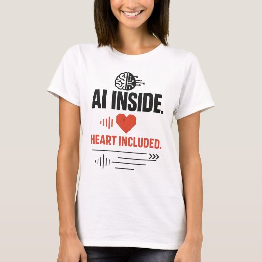 AI Inside Heart T-Shirt (Voorkant)