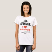 AI Inside Heart T-Shirt (Voorkant volledig)