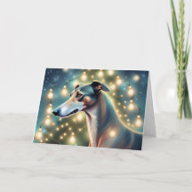 AI Irs een Greyhound Kerst Kaart